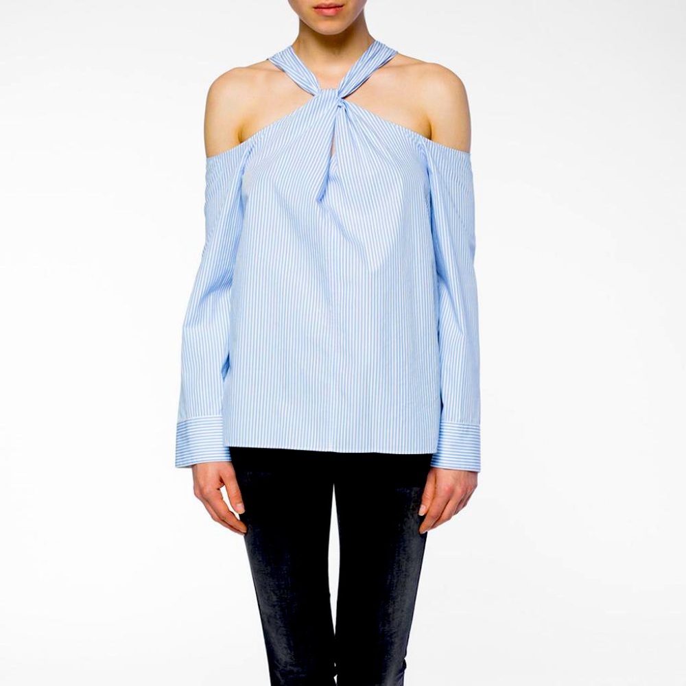 Rag and Bone halter open shoulders shirt